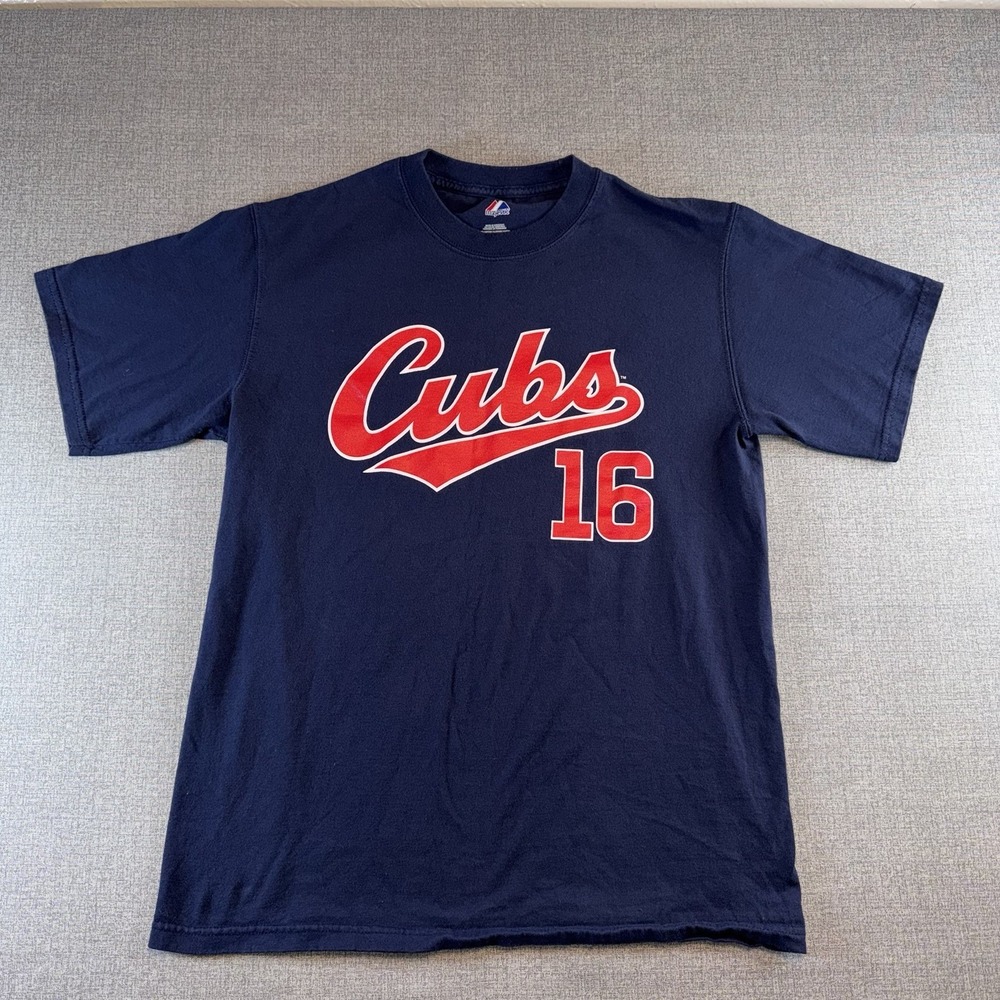Vintage Majestic Shirt Mens Medium MLB Chicago Cubs Dark Blue Ramirez #16
